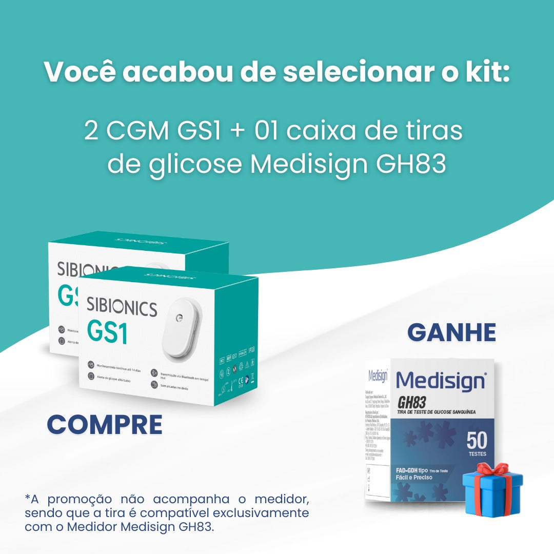 SIBIONICS CGM GS1 - Sistema de monitoramento contínuo de glicose