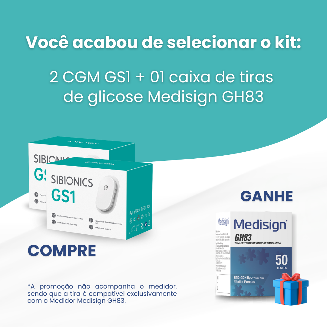 SIBIONICS CGM GS1 - Sistema de monitoramento contínuo de glicose
