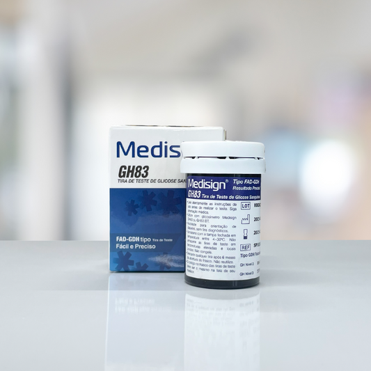 Caixa de Tiras De Glicose GH83 C/50 UN -  Medisign