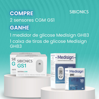 SIBIONICS CGM GS1 - Sistema de monitoramento contínuo de glicose